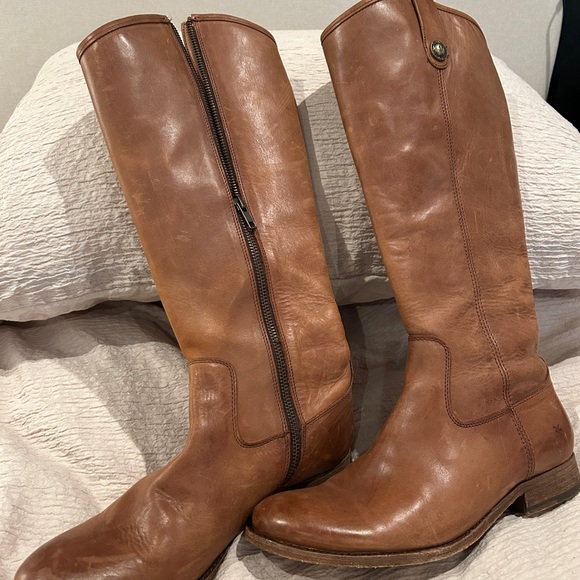 Frye Women's Brown Leather Boots - Picture 4 of 6